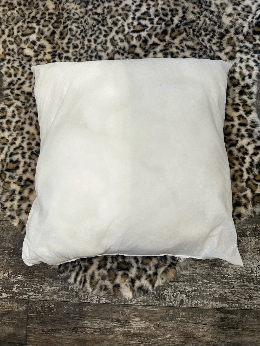 White Throw Pillow Inserts - set of 2 Plush Square